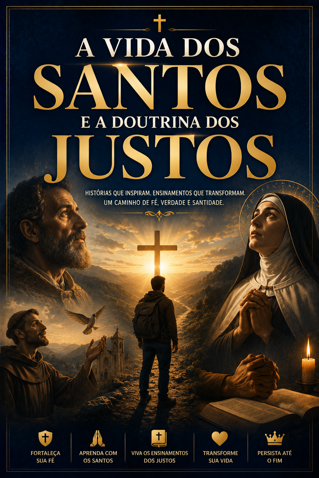 Capa do livro A Vida dos Santos e a Doutrina dos Justos
